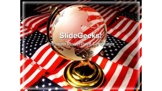 Ameri Globe PowerPoint Template 1110