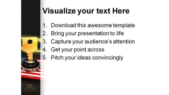 America National Key Security PowerPoint Backgrounds And Templates 1210