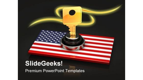 America National Key Security PowerPoint Backgrounds And Templates 1210
