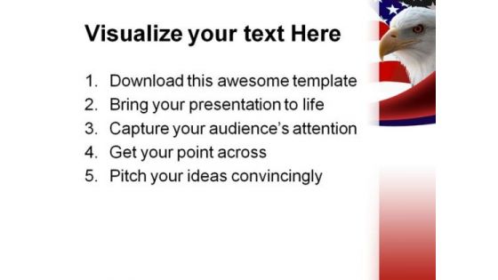 American Bald Eagle Animals PowerPoint Themes And PowerPoint Slides 0611