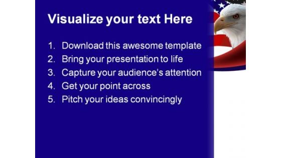 American Bald Eagle Animals PowerPoint Themes And PowerPoint Slides 0611
