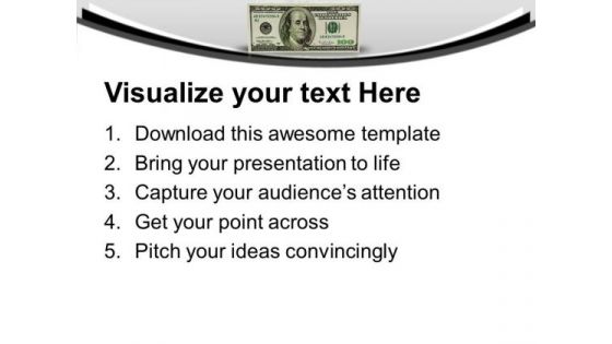 American Dollar Financial Savings PowerPoint Templates Ppt Backgrounds For Slides 0213
