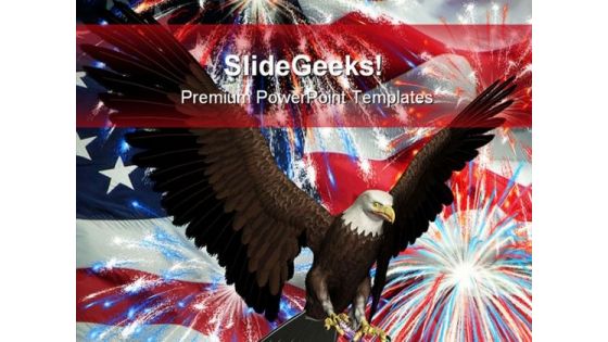 American Eagle Animals PowerPoint Template 0910