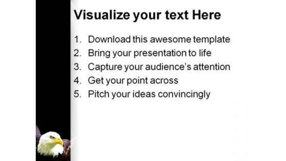 American Eagle Animals PowerPoint Template 1010
