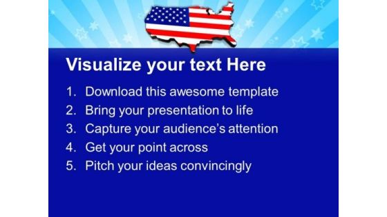 American Flag Concept Of Patriotism PowerPoint Templates Ppt Backgrounds For Slides 0913