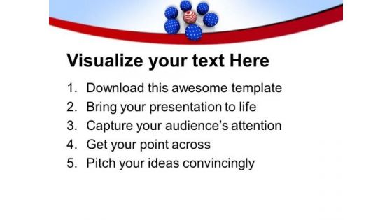 American Flag In Spheres Business Concept PowerPoint Templates Ppt Backgrounds For Slides 0513