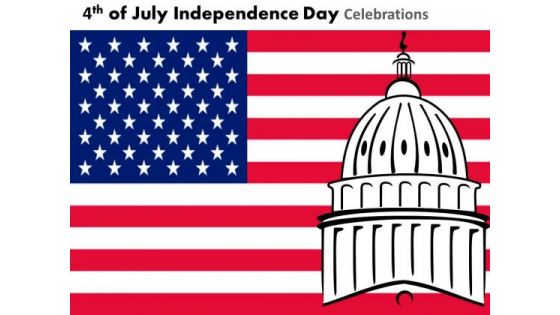 American Flag Independence Day 4th July PowerPoint Presentation Slides
