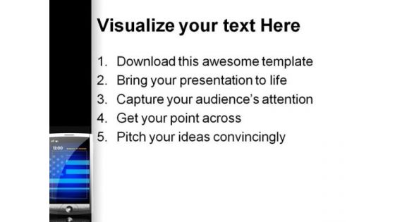 American Mobile Technology PowerPoint Themes And PowerPoint Slides 0411