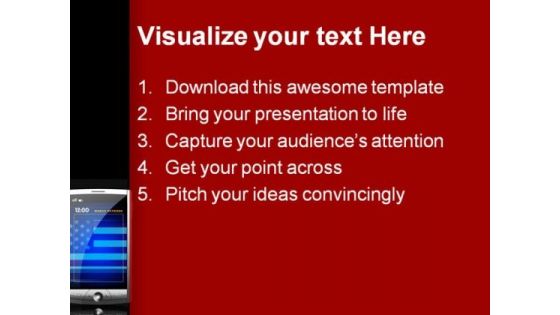 American Mobile Technology PowerPoint Themes And PowerPoint Slides 0411