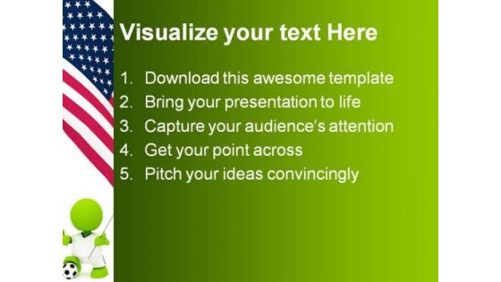 American Soccer Sports PowerPoint Templates And PowerPoint Backgrounds 0311