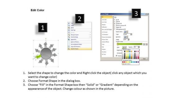 An Illustration Of Pointing Arrows Ppt Charts And PowerPoint Templates