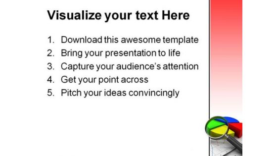 Analizing Graph Business PowerPoint Template 0910