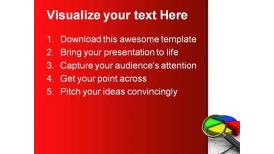 Analizing Graph Business PowerPoint Template 0910