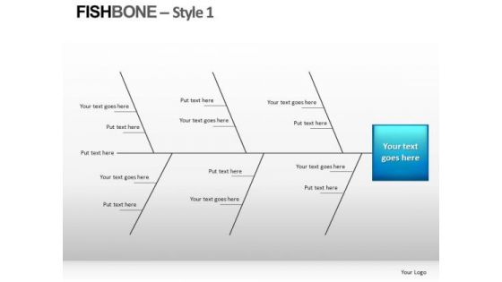 Analyze Fishbone Diagram PowerPoint Slides