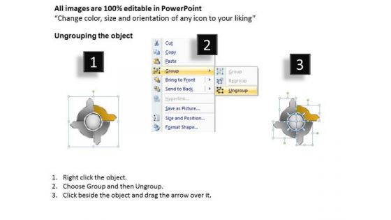 And Converging Circular Arrows Process Motion PowerPoint Templates