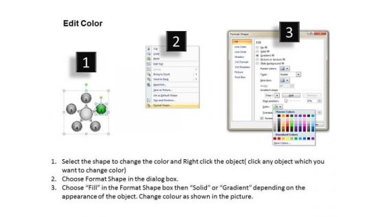 And Diverging Factors Process Flow Ppt Relative Circular Arrow Network PowerPoint Templates