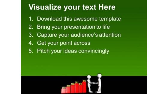 Annual Growth Chart Of Successful Business PowerPoint Templates Ppt Backgrounds For Slides 0613