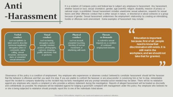 Anti Harassment HR Policy Overview Powerpoint Presentation Ppt Template Pdf Anti Harassment HR Policy Overview Powerpoint Presentation Ppt Template Pdf