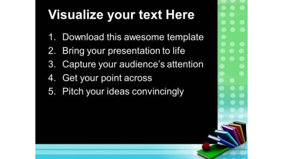 Apple In Books Education PowerPoint Templates And PowerPoint Themes 0812