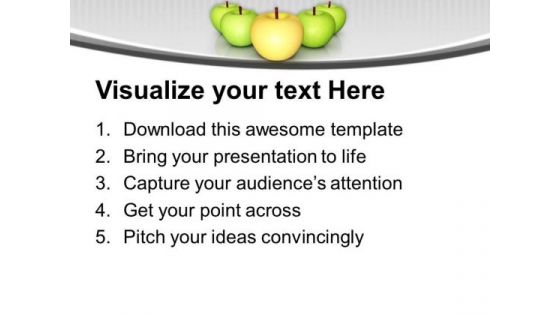 Apples Are Good Source Of Vitamins PowerPoint Templates Ppt Backgrounds For Slides 0513