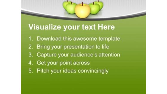 Apples Are Good Source Of Vitamins PowerPoint Templates Ppt Backgrounds For Slides 0513