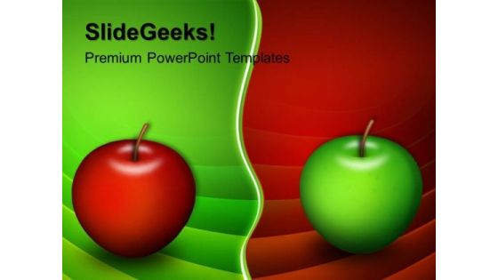 Apples Choices Business PowerPoint Templates And PowerPoint Themes 0512