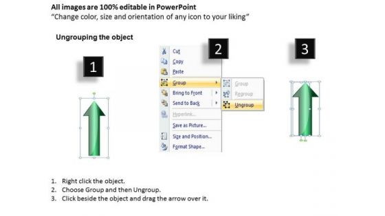 Applications Of Parallel Processing Arrow 5 Stages Vertical Illustration Ppt PowerPoint Slides