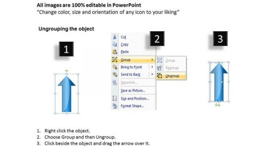 Applications Of Parallel Processing Arrows 5 Stages Vertical Illustration PowerPoint Slide