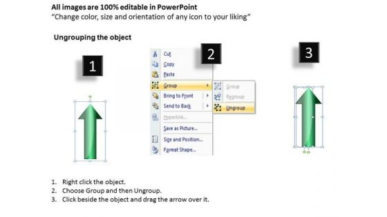 Applications Of Parallel Processing Arrows 5 Stages Vertical Illustration PowerPoint Slides