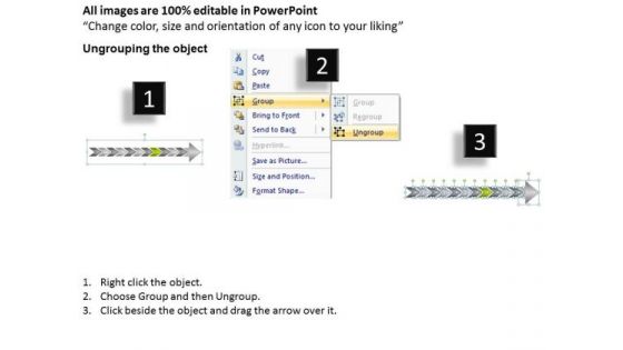 Apprehending Arrows Process 11 Stages Business Planning Flow Chart PowerPoint Templates