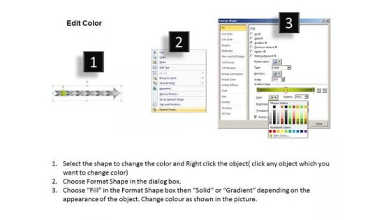 Apprehending Arrows Process 11 Stages Create Flowchart PowerPoint Templates