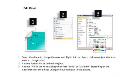 April 2012 Calendar PowerPoint Slides