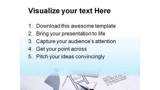 Architecture Plans Construction PowerPoint Templates And PowerPoint Backgrounds 0511