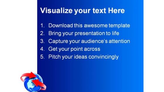 Around The World Earth PowerPoint Themes And PowerPoint Slides 0411