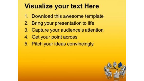Arrange A Time Bound Meeting PowerPoint Templates Ppt Backgrounds For Slides 0613