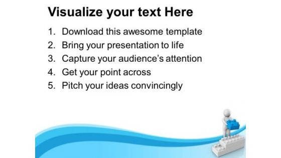 Arranging The Cubes In Order Business Concept PowerPoint Templates Ppt Backgrounds For Slides 0613