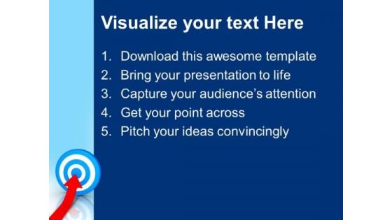 Arrow And A Target Mark Competition PowerPoint Templates And PowerPoint Themes 1012