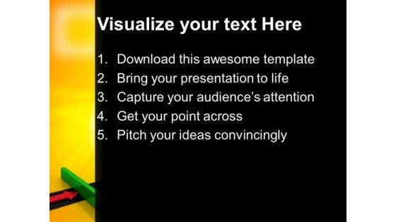 Arrow And Wall Business PowerPoint Templates And PowerPoint Themes 0812