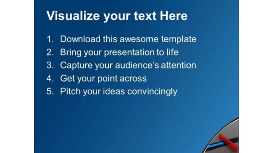 Arrow And Wall Competition Concept PowerPoint Templates Ppt Backgrounds For Slides 0213
