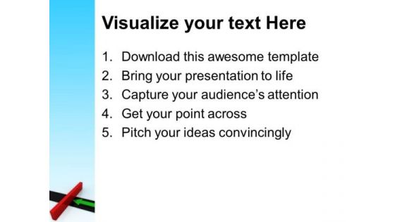 Arrow And Wall Success PowerPoint Templates And PowerPoint Themes 1012