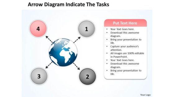 Arrow Diagram Indicate The Tasks Circle Circular Flow Layout Process PowerPoint Slides