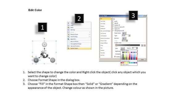 Arrow Diagram Shows Required Order Of Tasks Circular Flow Layout Process PowerPoint Slides