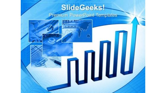 Arrow Graph Finance PowerPoint Templates And PowerPoint Themes 0612