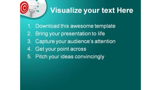 Arrow In Target Leadership PowerPoint Themes And PowerPoint Slides 0711