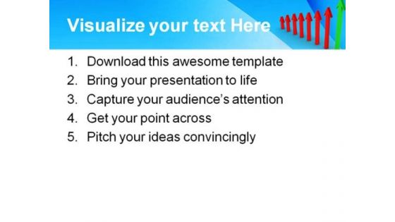 Arrow Indicating Profit Success PowerPoint Themes And PowerPoint Slides 0511