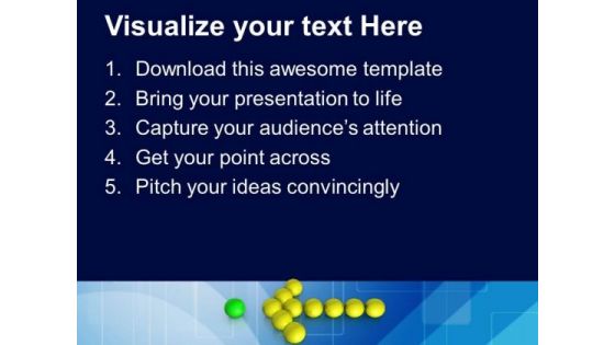 Arrow Of Ball Leadership Concept PowerPoint Templates Ppt Backgrounds For Slides 0213