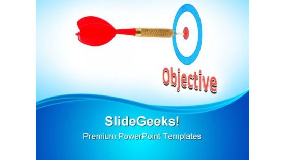 Arrow On Objective Success PowerPoint Themes And PowerPoint Slides 0811 Arrow On Objective Success PowerPoint Themes And PowerPoint Slides 0811