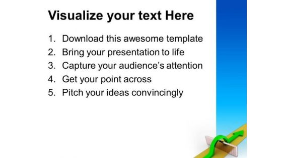Arrow Overcomes Obstacles To Success PowerPoint Templates Ppt Backgrounds For Slides 0413