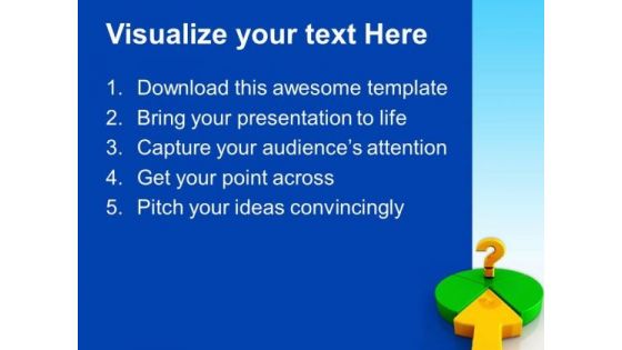 Arrow Pointing Pie Chart Business PowerPoint Templates And PowerPoint Themes 0812