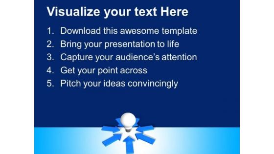 Arrow Pointing Towards Idea Business PowerPoint Templates And PowerPoint Themes 1112